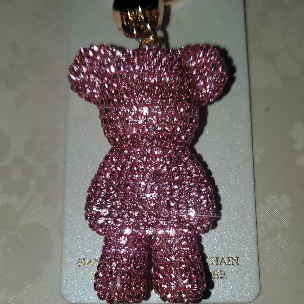 Natasha Couture Pink Bear Key Holder